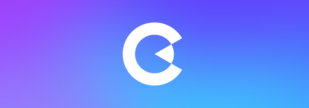 Logo, Purplue gradient background
